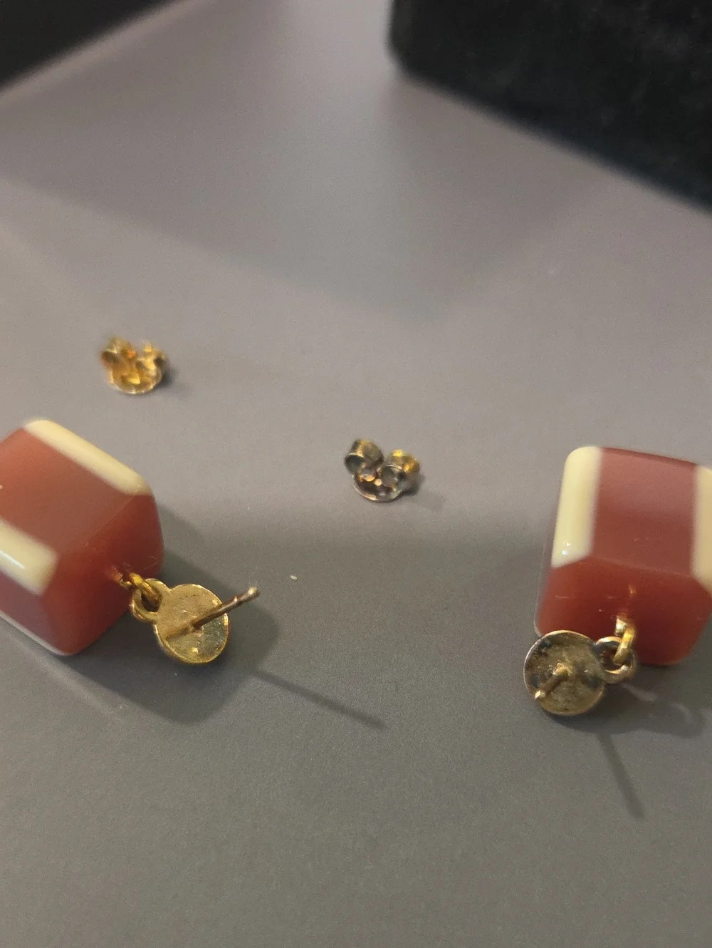 Vintage Chanel Cube/Dice Drop Earrings